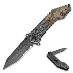 Spring Assisted Folding Knife – Stainless Steel Tactical Blade